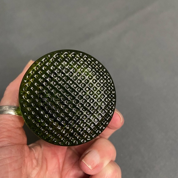 VTG Pilgrim Art Glass Forest Green Owl Hand/Mold Blown Glass Paperweight Retro - Picture 10 of 17